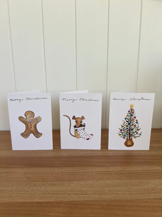 Set of 3 Christmas Cards